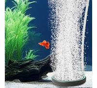 boxtech Air Stone for Aquarium Fish Tank, 3.2 Inch Aquarium Bubble Kit Quiet High Dissolved Oxygen Diffuser, Nano Oxygen Aerator Stone with Accessories for Tanks and Hydroponics(No Air Pump)