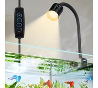 boxtech Aquarium Light LED, Fish Tank South American Lamp Meet The Requirements of Three-Colour Adjustable, Adjustable Brightness, Fast Heat Dissipation and Long Service Life (USB 3W)