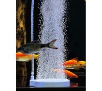 boxtech Aquarium Nano Air Stone - Quiet Fish Tank Oxygen Aerator, Ultra-High Dissolved Oxygen Diffuser Airstone Bubbler(130MM)