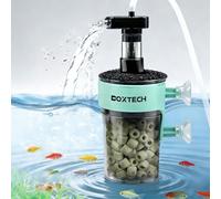 boxtech Aquarium Sponge Filter, Multi-Function Fish Tank Filter with Filter Media, Filter Culture and Oxygenation 3 in 1 Function, for Fish Tank 5-20L