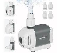 boxtech Aquarium Water Pump with Filter, 2500L/H 45W Adjustable Ultra Quiet Fountain Water Pump for Aquarium, Fish Tank, Pond, Fountains, Pool with 3 Nozzles