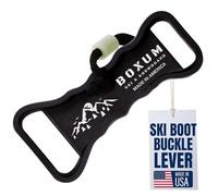 Boxum Ski Boot Buckle Assist Tool - Fiberglass Reinforced Lever Accessory for Easy Adjustments with Built-in Boot Carrier Strap - Proudly Made in USA