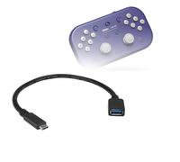 BoxWave Cable Compatible with 8BitDo Lite SE - USB Expansion Adapter, Add USB Connected Hardware to Your Phone