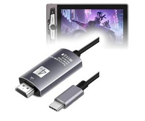 BoxWave Cable Compatible with Artisul SP1603 - SmartDisplay Cable - USB Type-C to HDMI (6 ft), USB C/HDMI Cable - Jet Black