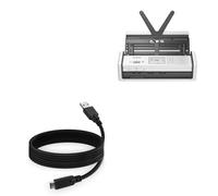 BoxWave Cable Compatible with Brother ADS-1800W Scanner - DirectSync - USB 3.0 A to USB 3.1 Type C, USB C Charge and Sync Cable - 6ft - Black