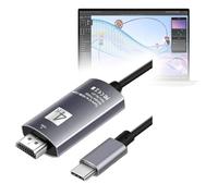 BoxWave Cable Compatible with Dell Precision 14 (5470) - SmartDisplay Cable - USB Type-C to HDMI (6 ft), USB C/HDMI Cable - Jet Black