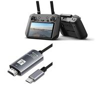 BoxWave Cable Compatible With DJI RC Pro - SmartDisplay Cable - USB Type-C to HDMI (6 ft), USB C/HDMI Cable for DJI RC Pro - Jet Black