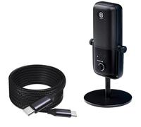 BoxWave Cable Compatible With Elgato Wave:3 - DirectSync PD Cable (10ft) - USB-C to USB-C (100W), Long 10 Foot PD Braided Nylon Alloy Cable for Elgato Wave:3 - Jet Black