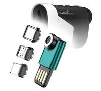 BoxWave Cable Compatible with Garmin Approach Z82 - MagnetoSync mini Adapter, Magnet Charging Cable USB Type-C Micro USB - Teal