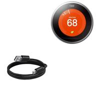 BoxWave Cable Compatible with Google Nest Learning Thermostat - 3rd Generation - DirectSync Cable, Durable Charge and Sync