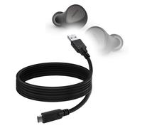 BoxWave Cable Compatible with Jabra Elite 7 Pro - DirectSync - USB 3.0 A to USB 3.1 Type C, USB C Charge and Sync Cable - 6ft - Black