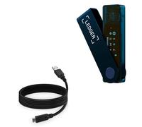 BoxWave Cable Compatible with Ledger Nano X - DirectSync - USB 3.0 A to USB 3.1 Type C, USB C Charge and Sync Cable - 6ft - Black