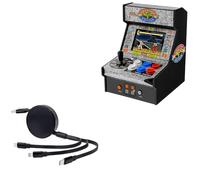 BoxWave Cable Compatible with My Arcade Street Fighter 2 Champion Edition Micro Player - AllCharge PD miniSync (100W), Retractable High-Speed Charging Portable USB Cable - Jet Black