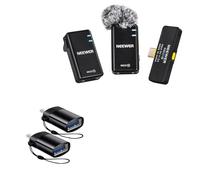 BoxWave Cable Compatible With Neewer KM15 - USB-C to A PortChanger (2-Pack), USB Type-C OTG USB Portable Keychain - Slate Black