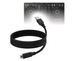 BoxWave Cable Compatible with Pioneer DJ DDJ-FLX4 - DirectSync - USB 3.0 A to USB 3.1 Type C, USB C Charge and Sync Cable - 6ft - Black