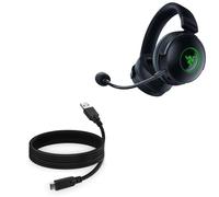 BoxWave Cable Compatible With Razer Kraken V3 Pro - DirectSync - USB 3.0 A to USB 3.1 Type C, USB C Charge and Sync Cable - 6ft - Black