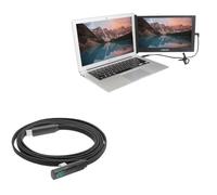 BoxWave Cable Compatible with SideTrak Slide Portable Monitor (12.5 in) - PowerDisplay PD Right Angle Cable (4ft) - USB-C to USB-C (100W), LED Wattage Info Extra Long Braided Nylon - Jet Black