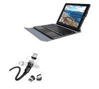 BoxWave Cable Compatible With Tibuta Windows 11 Tablet W100 (8.9 in) - MagnetoSnap AllCharge Cable, Magnet Charging Cable USB Type-C Micro USB for Tibuta Windows 11 Tablet W100 (8.9 in) - Jet Black
