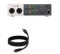 BoxWave Cable Compatible with Universal Audio Volt 2 - DirectSync - USB 3.0 A to USB 3.1 Type C, USB C Charge and Sync Cable - 6ft - Black