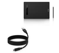 BoxWave Cable Compatible with XP-Pen Star G960S - DirectSync - USB 3.0 A to USB 3.1 Type C, USB C Charge and Sync Cable - 6ft - Black