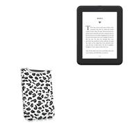 BoxWave Case Compatible with Barnes & Noble Nook GlowLight 4 - Snow Leopard Plush SlipSuit, Animal Leopard Print Padded Soft Sleeve