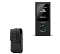 BoxWave Case Compatible with GlocalMe Numen Air - ToughCarry Holster Case, Heavy Duty Protective Belt Buckle Holster Rugged - Jet Black