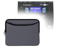 BoxWave Case Compatible with TC Helicon Play Acoustic - SoftSuit with Pocket, Soft Pouch Neoprene Cover Sleeve Zipper Pocket - Charcoal Grey
