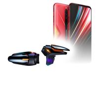 BoxWave Gaming Gear Compatible with Nubia Red Magic 5G - Touchscreen QuickTrigger Auto, Trigger Buttons Autofire Gaming Mobile FPS - Jet Black