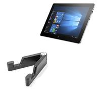 BoxWave Stand and Mount Compatible With HP Elite x2 1012 G1 Tablet - Desktop Aluminum SoloStand, Adjustable Hands-Free Portable with Rubber Feet - Jet Black