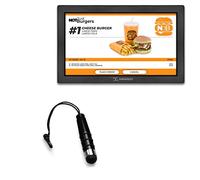 BoxWave Stylus Pen Compatible With Displays2Go DGWMTCH32 (32 in) - mini Capacitive Stylus, Small Rubber Tip Capacitive Stylus Pen - Jet Black