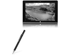 BoxWave Stylus Pen Compatible with Fusion5 FWIN232 Plus S1 - FineTouch Capacitive Stylus, Super Precise Stylus Pen - Jet Black