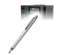 BoxWave Stylus Pen Compatible with Headrush MX5 - DualTip Capacitive Stylus, Fiber Tip Disc Tip Capacitive Stylus Pen - Metallic Silver