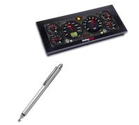 BoxWave Stylus Pen Compatible with Holley EFI Pro Dash (12.3 in) - DualTip Capacitive Stylus, Fiber Tip Disc Tip Capacitive Stylus Pen - Metallic Silver
