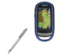 BoxWave Stylus Pen Compatible With Magellan eXplorist 510 - DualTip Capacitive Stylus, Fiber Tip Disc Tip Capacitive Stylus Pen - Metallic Silver