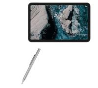 BoxWave Stylus Pen Compatible With Nokia T20 - FineTouch Capacitive Stylus, Super Precise Stylus Pen - Metallic Silver