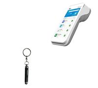 BoxWave Stylus Pen Compatible with Pax A920Pro - Bullet Capacitive Stylus, Mini Stylus Pen with Keyring Loop - Jet Black