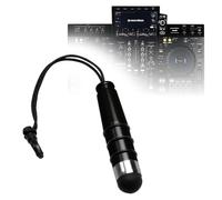 BoxWave Stylus Pen Compatible with Pioneer XDJ-RX3 - mini Capacitive Stylus, Small Rubber Tip Capacitive Stylus Pen - Jet Black