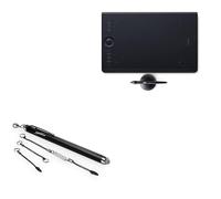 BoxWave Stylus Pen Compatible With Wacom Intuos Pro M (PTH-660) - EverTouch Capacitive Stylus, Fiber Tip Capacitive Stylus Pen - Jet Black
