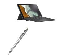 BoxWave Stylus Pen for ASUS Chromebook Detachable CM3 CM3000 (Stylus Pen by BoxWave) - DualTip Capacitive Stylus, Fiber Tip Disc Tip Capacitive Stylus Pen - Metallic Silver