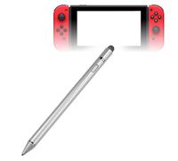 BoxWave Stylus Pen for Nintendo Switch (Stylus Pen AccuPoint Active Stylus, Electronic Stylus with Ultra Fine Tip for Nintendo Switch - Metallic Silver