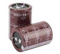 Boxwizard 12V 12000UF 63V Aluminium Electrolytic Capacitor, 2Pcs, Car Audio Filter, 35x50mm, Through-Hole Mount, For Circuit Control