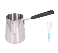 Boxwizard Stainless Steel Induction Mocha Pot 600ml Modern Turkish Coffee Pot Glossy Finish High Temperature Resistant Easy Butter Warmer