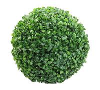 Boxwood Balls Green Artificial Plants Decoration Boxwood Ball Leaf Effect Plant Ball Garden Decoration Plastic Boxwood Balls for Wedding Party Room Balcony (25cm)