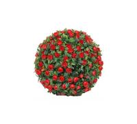 Boxwood Topiary Ball - Artificial UV Resistant, Hanging Plant Ornament, Garden Decor Sphere, Greenery Realistic Look Enhance Visual Appeal Effectively | Decorative Set For Patio Porch Terrace