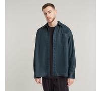 Boxy Fit Shirt - Dark blue - Men S