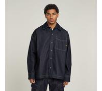 Boxy Fit Shirt - Dark blue - Men XL