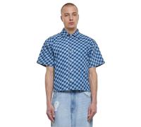 Boxy printed shirt Urban Classics Bleu M