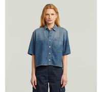 Boxy Relaxed 1-Pocket Shirt - faded terme - Women L