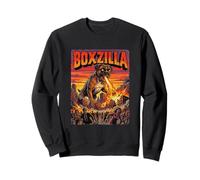 Boxzilla Giant Boxer Dog Monster Movie Parody Sweatshirt