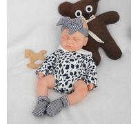 Boy 12 Inch, Full Silicone Baby Doll, Realistic Baby Dolls, Realistic Veins & Sleeping Pose, Not Vinyl, Reborn Baby Dolls Silicone Full Body